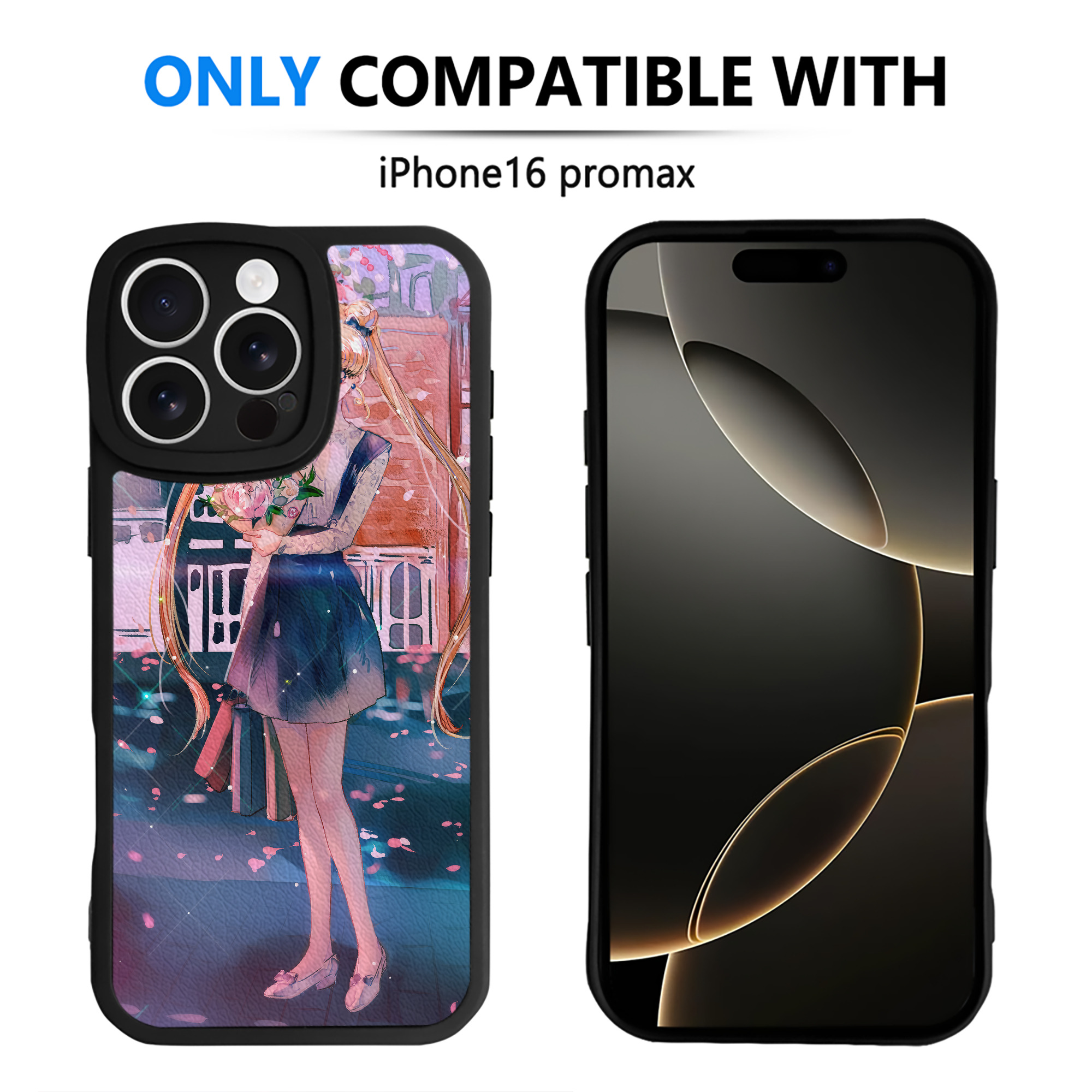 （画像用） 美少女戦士セーラームーン Sailor Moon 【iPhone 16シリーズ対応】シリコンスマホケース（レザー調） 材質：シリコン
